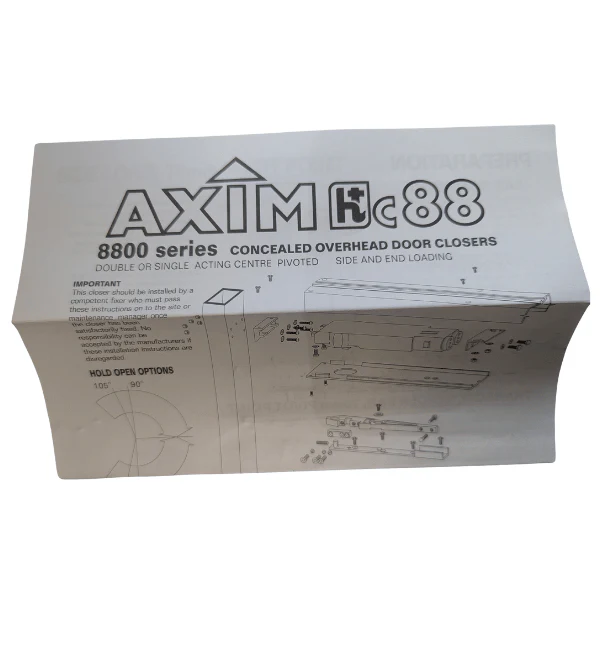 Axim Concealed Overhead Transom Closer TC 8800 Series- ACT8802010 - Image 4