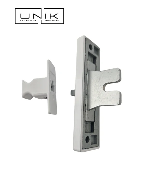 Cortizo Cor Vision Sliding Door  Handle-security lock mini- white - Image 3