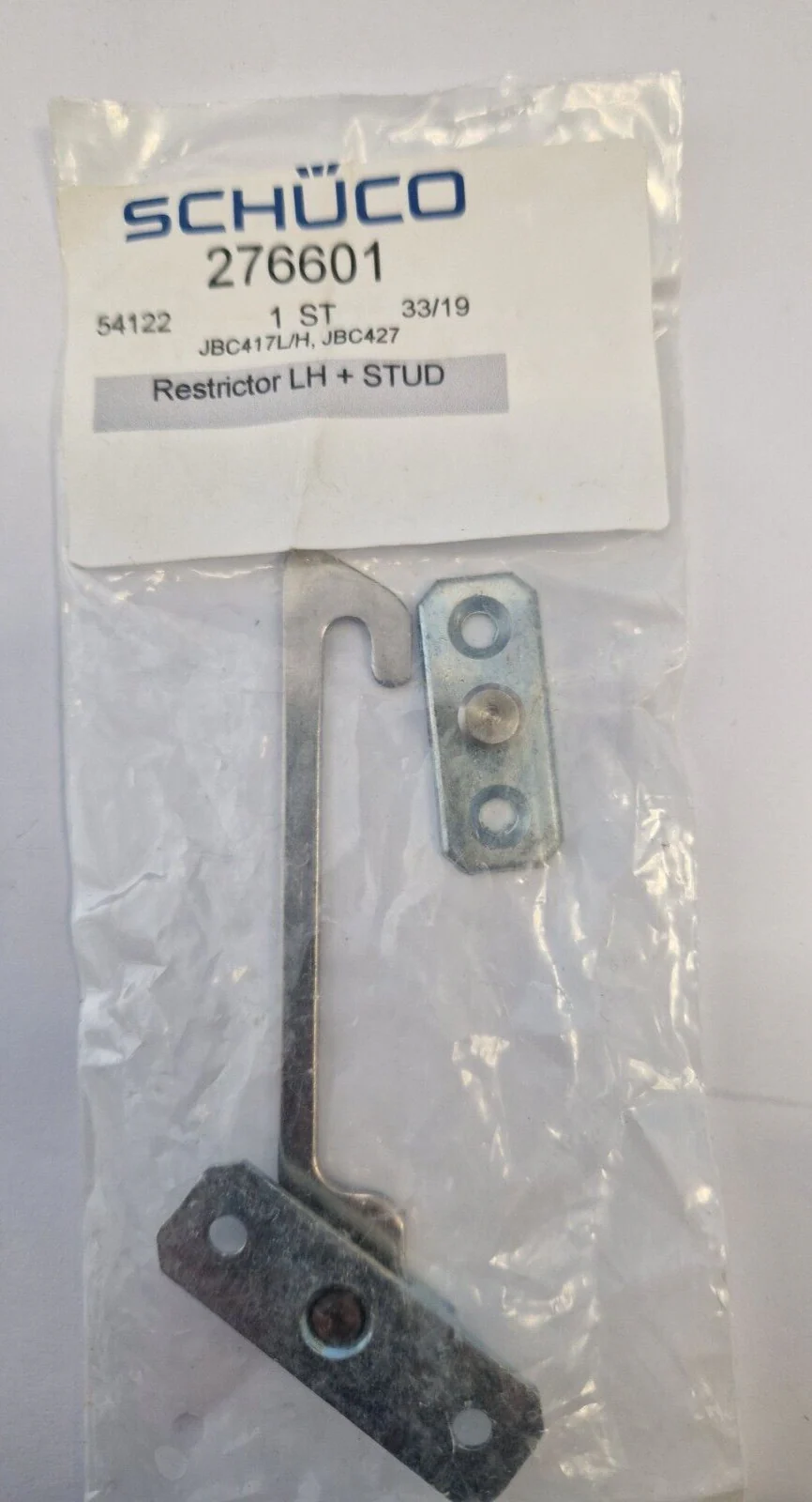 Schuco Window Restrictor  and Pin Left Hand- genuine Schueco part-276601 - Image 3